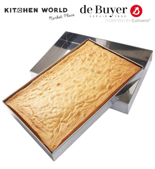 ถาดอบอลูมิเนียมขอบตรง DE BUYER BW4105 ขนาด 60X40X2 ซม.